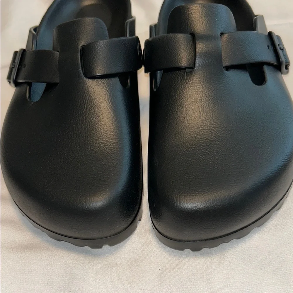 Birkenstock 38 Black Slip-On Clogs - Picture 3 of 12